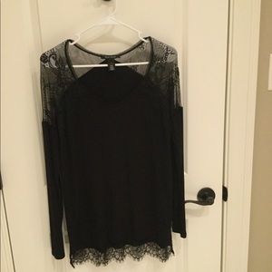 White House Black Market lace blouse